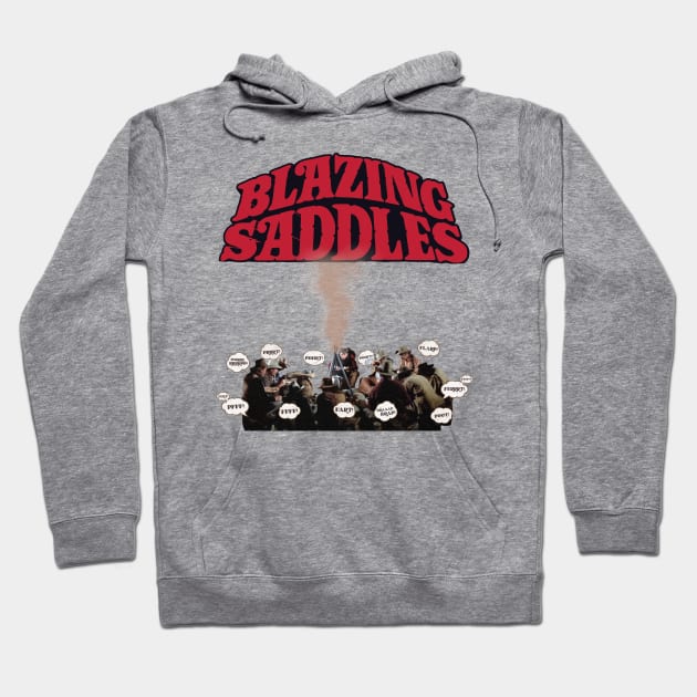 Blazing Saddles Campfire Fart Scene Hoodie by darklordpug